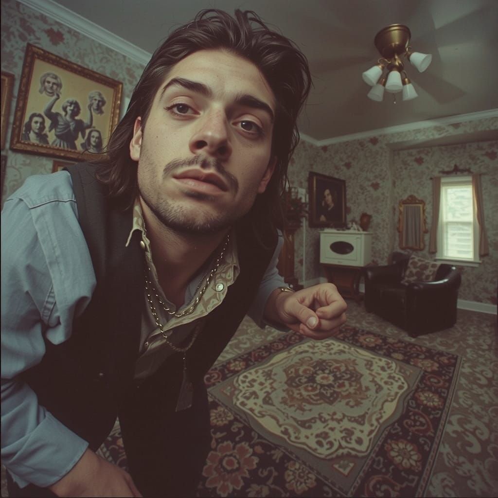 Gritty 1990s Photo of an Old Drug Addict