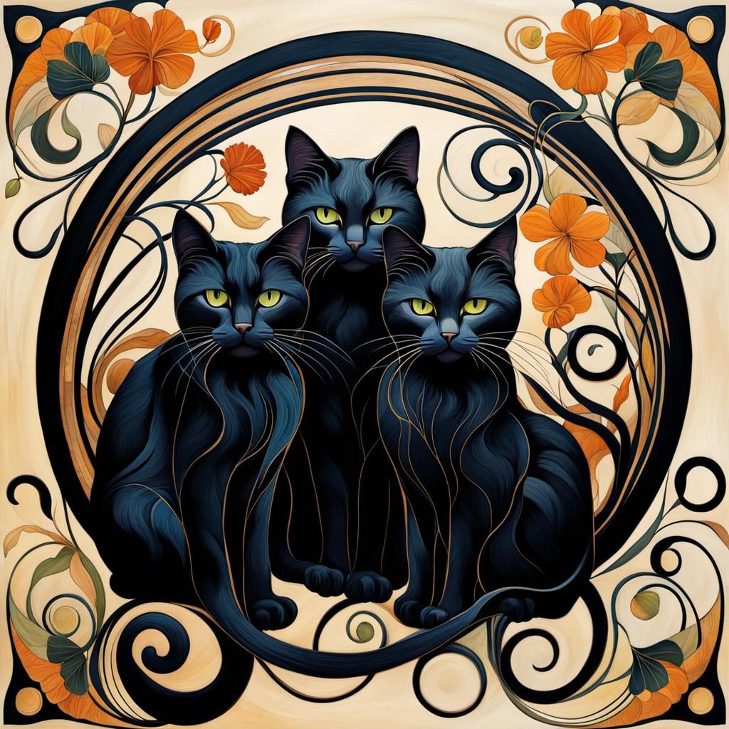 Gang of Black cats