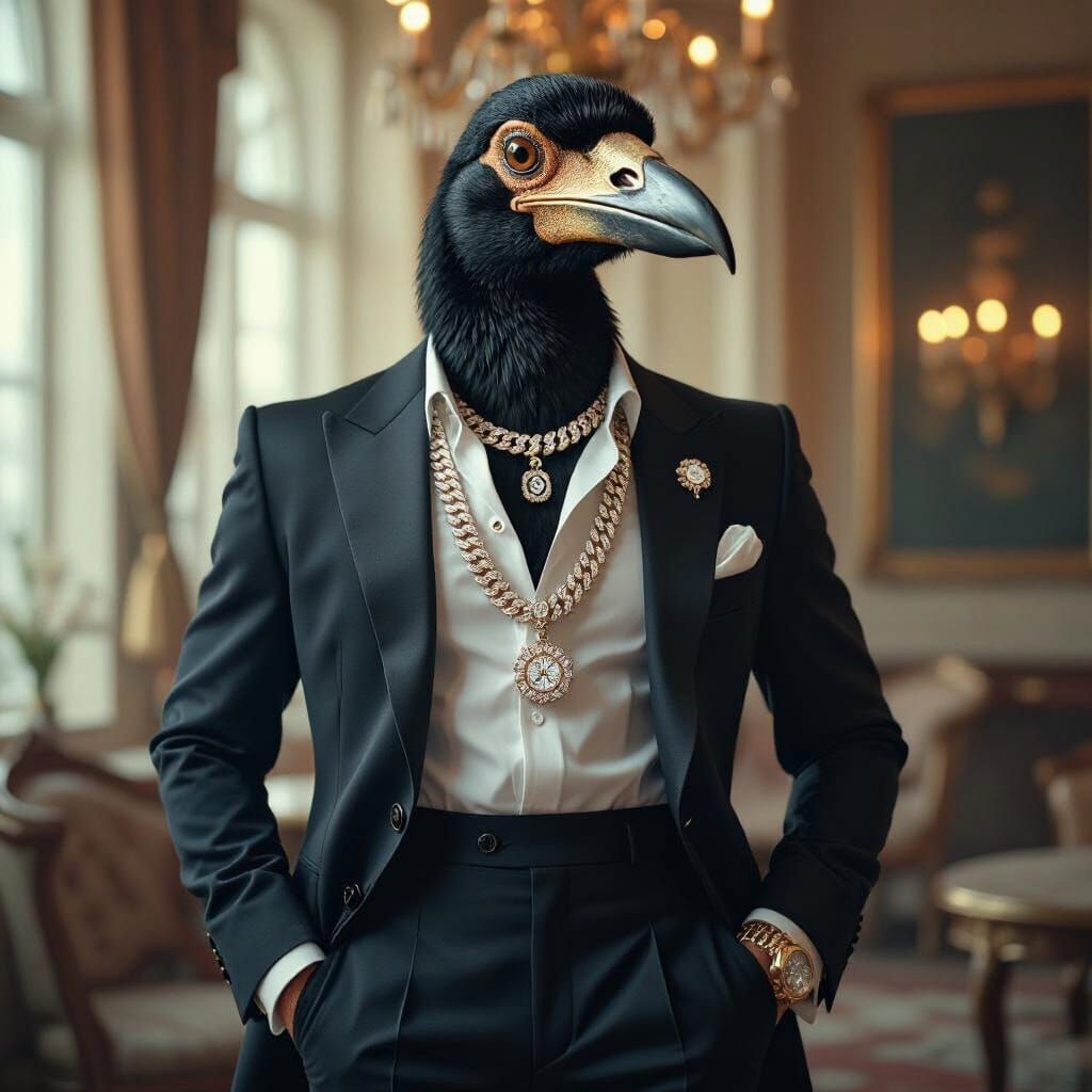 Opulent Dodo Bird in Cinematic Style