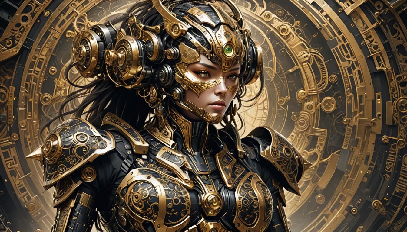 Female Mech based on Malaysian Kerawang Batik 🇲🇾