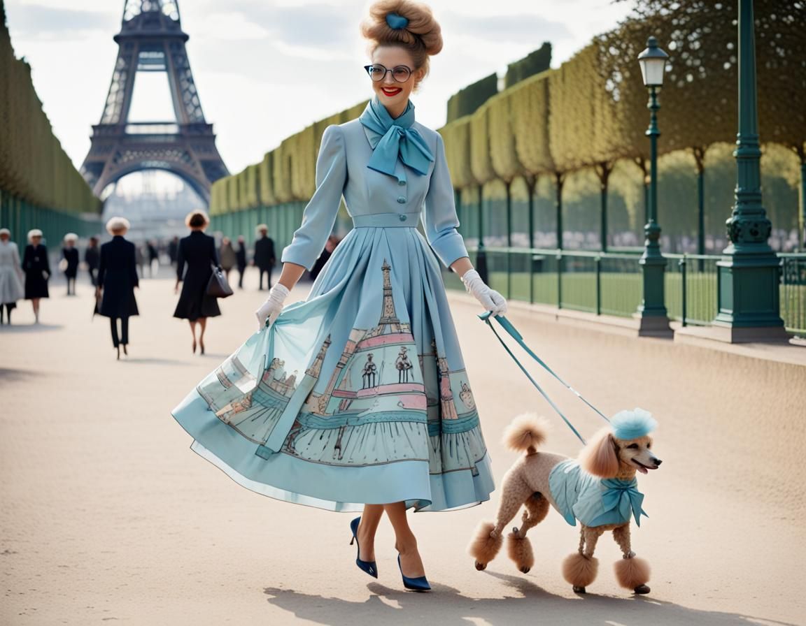 Parisian Fashionista at the Eiffel Tower