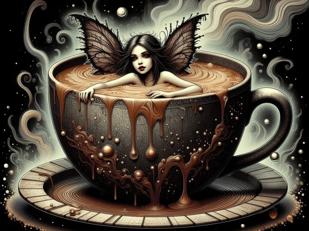 Unseelie Fae Prefer Dark Chocolate Lattes