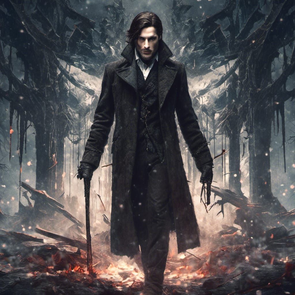 Darkling Portrait in Dark Fantasy Style