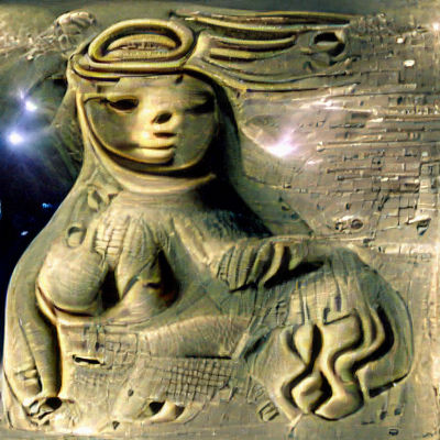 Cosmic Fertility Goddess in Space