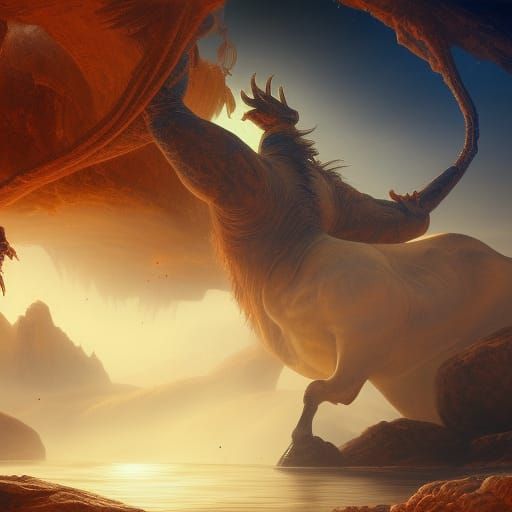 Europa and the Bull: Fantastical Matte Painting