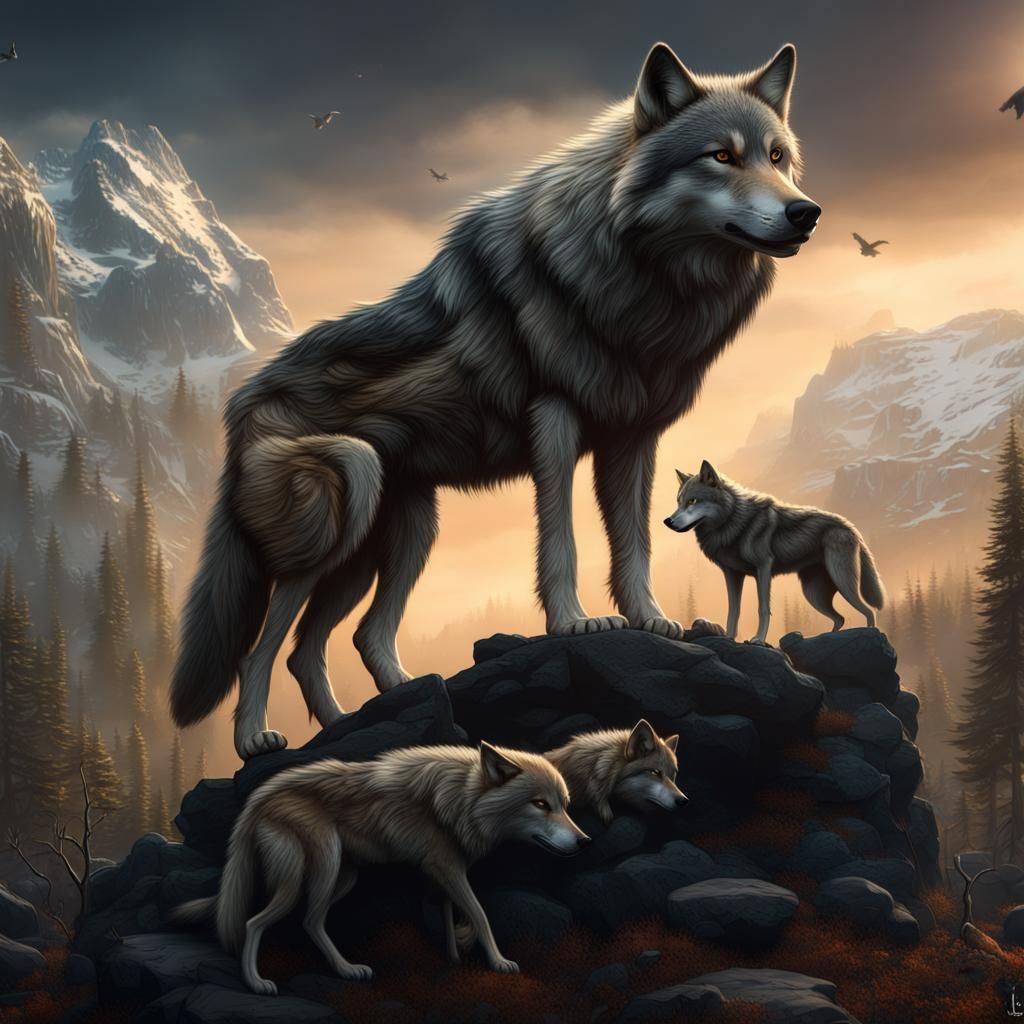 Wolves Everywhere: Detailed Matte Painting in Unreal Engine