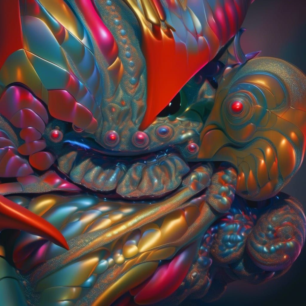 Alien Party: Hyperrealistic Photography in Futuristic Home