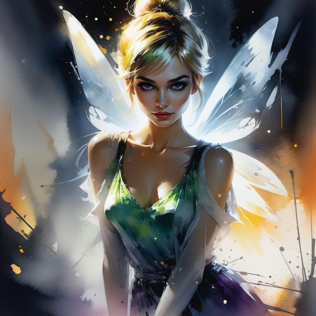 Tinkerbell at night
