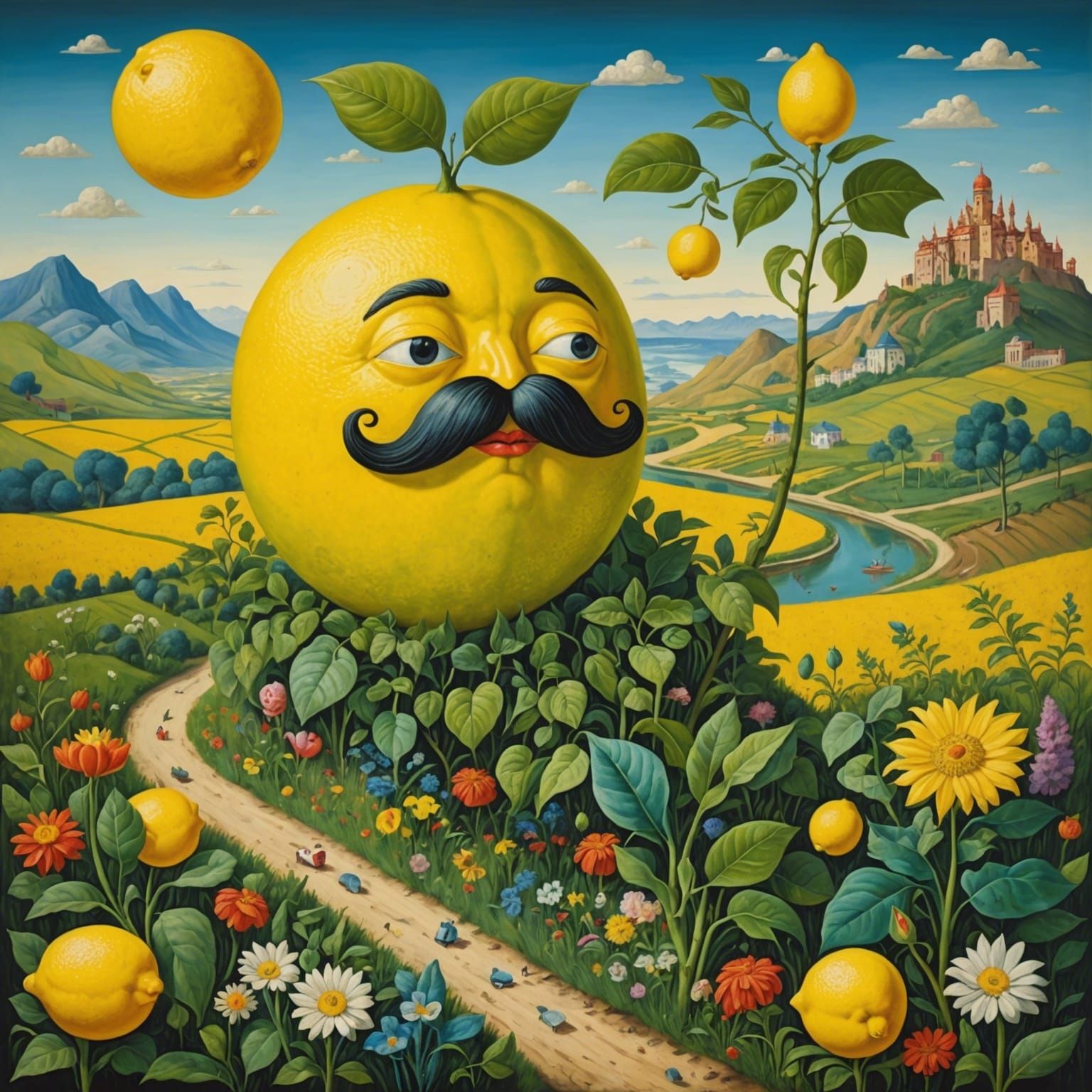 Surreal Lemon Adventure in a Bizarre Landscape