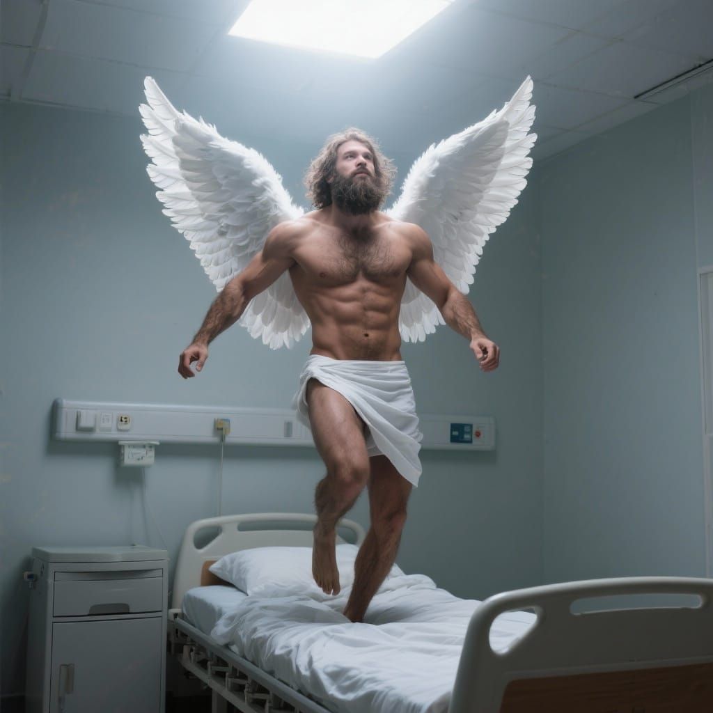Angel Ascends From Hospital Bed in Divine Light