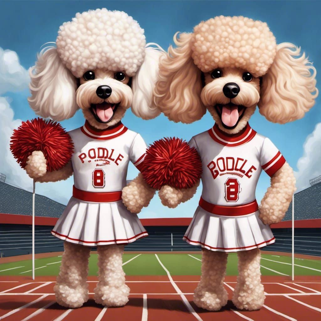 Poodle Cheerleaders