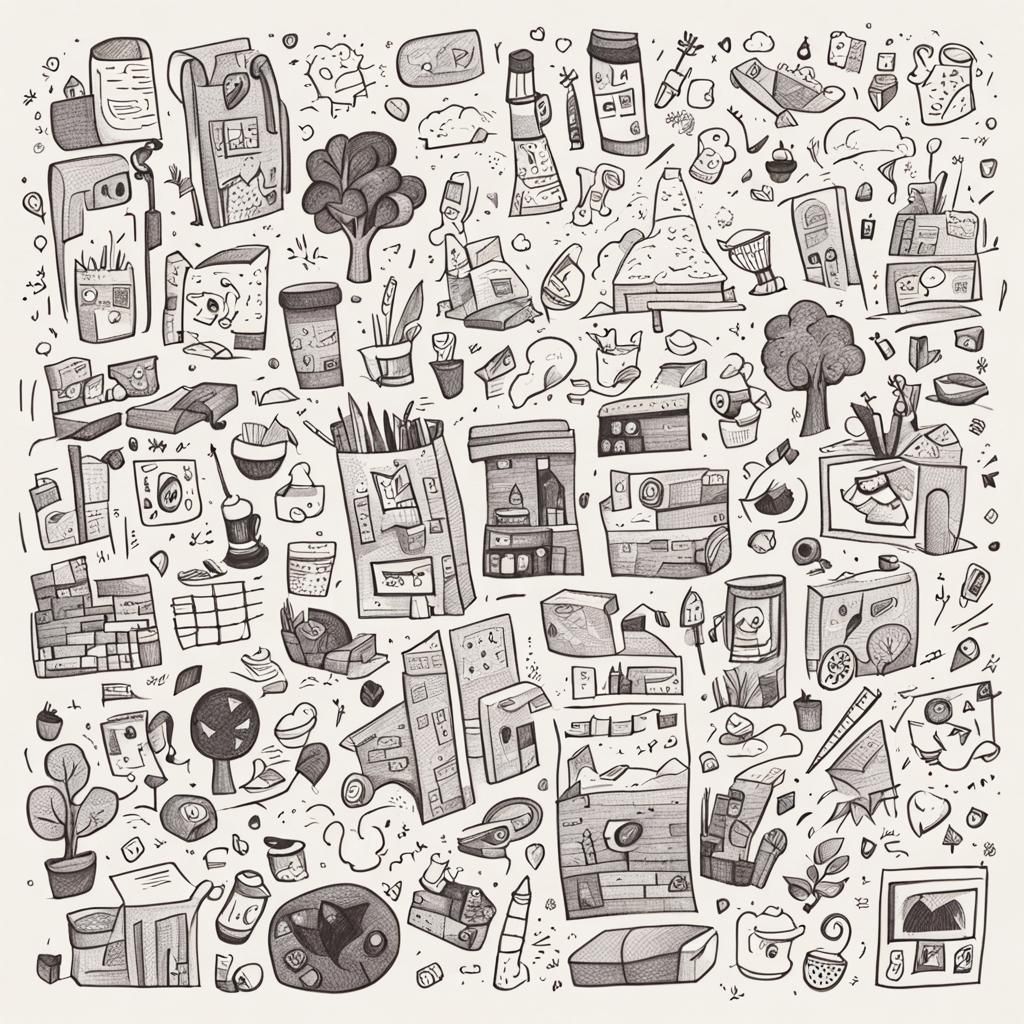 Detailed Drawing Full of Doodles