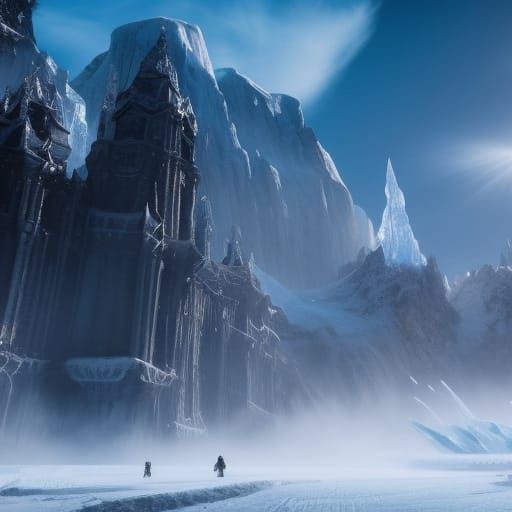 Isolated Ice Fortress