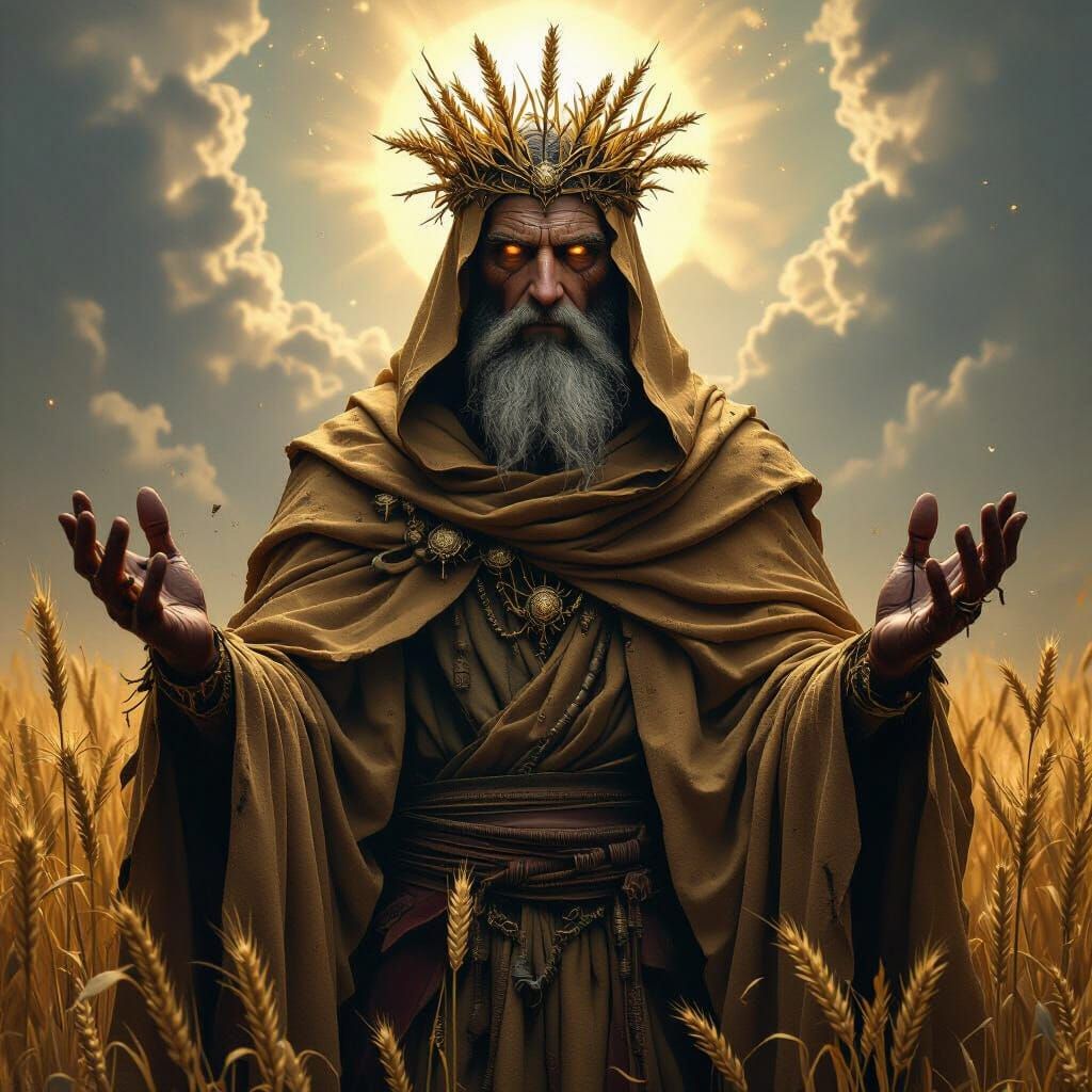 Kaethros: Duality of Life and Decay in Divine Art Style