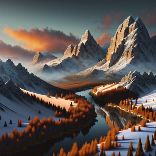 Epic Medieval Eastern Mountains in Ultrarealistic HDR
