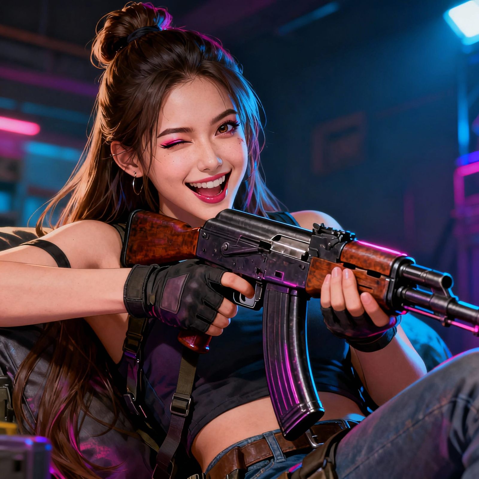 PUBG Mobile Character Strikes a Playful Pose