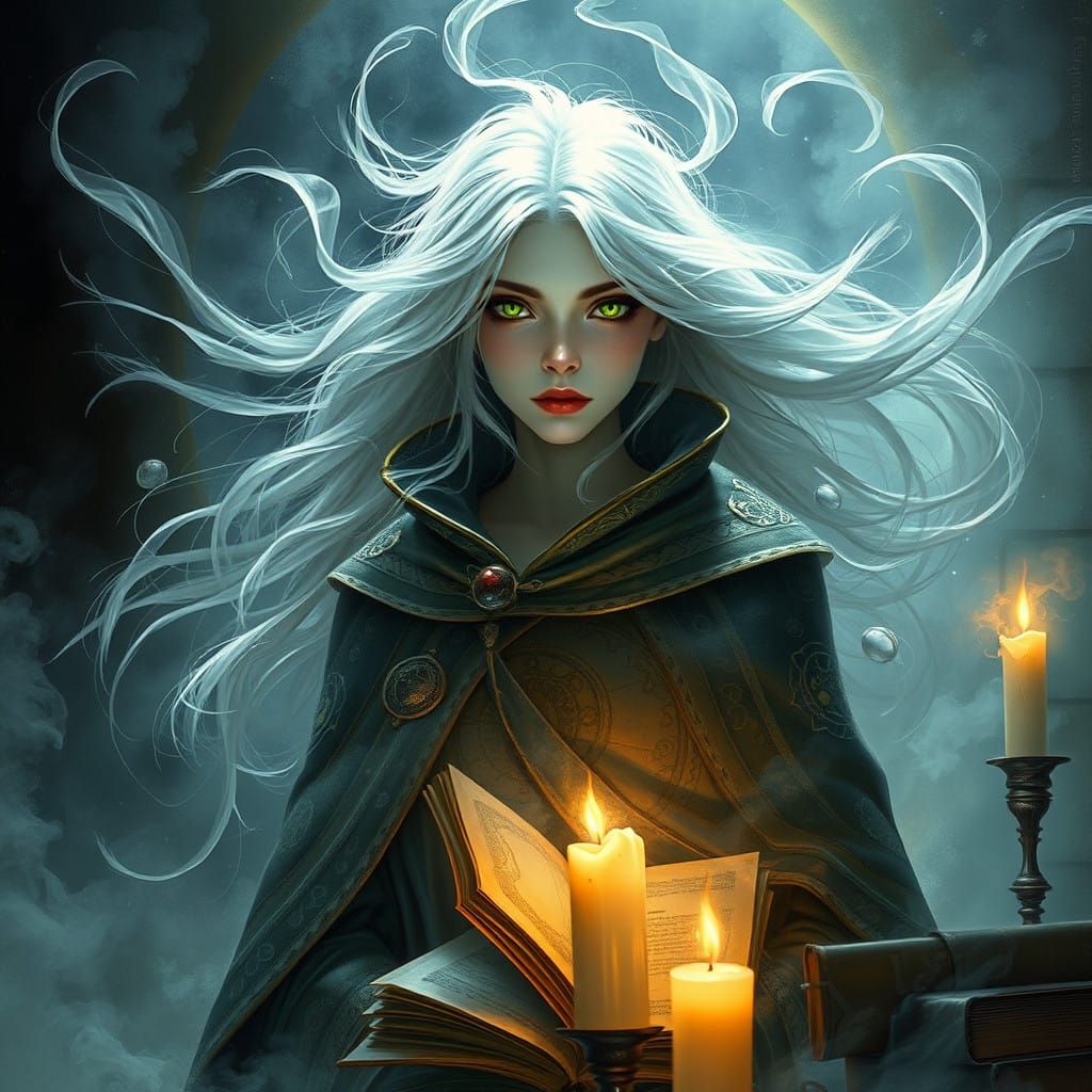 Ethereal Fantasy Enchantress in Celestial Aura