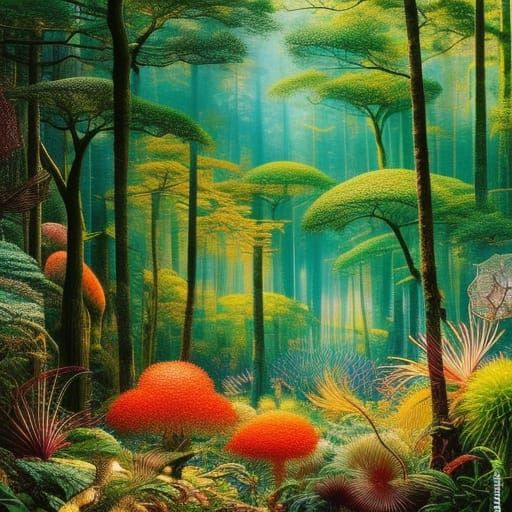 Drinks in Mycelium Network: Fashion Magazine Art