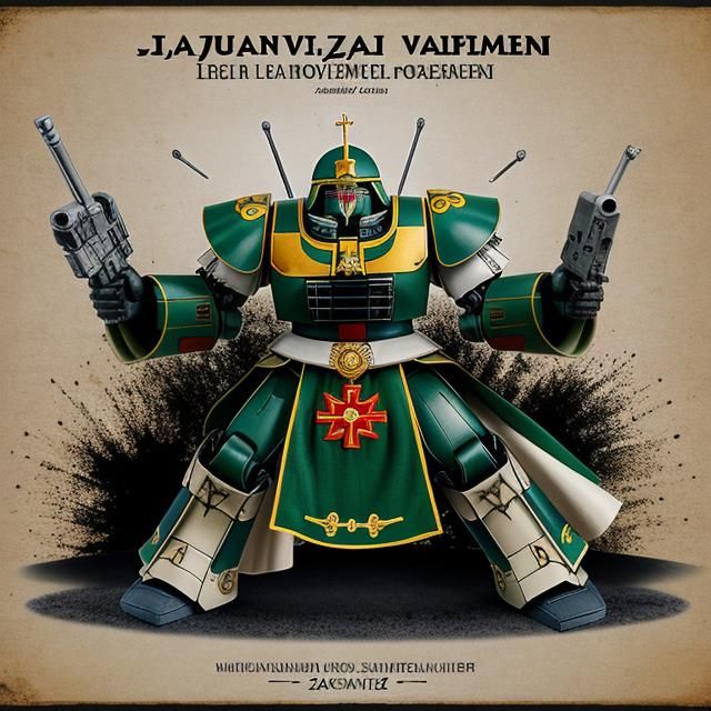 Papal Zaku with Catholic Art Influences