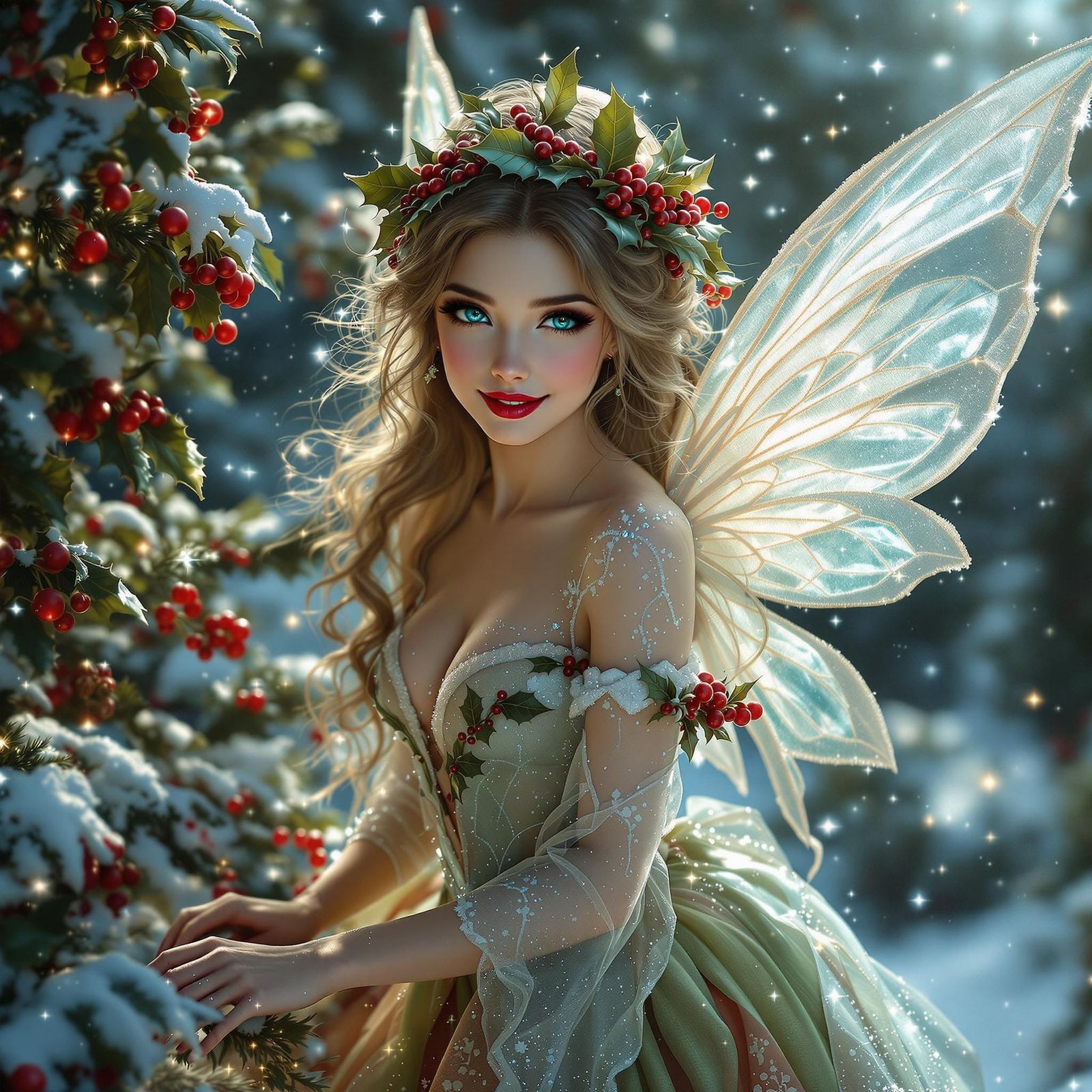 Winter's Enchanting Christmas Fairy