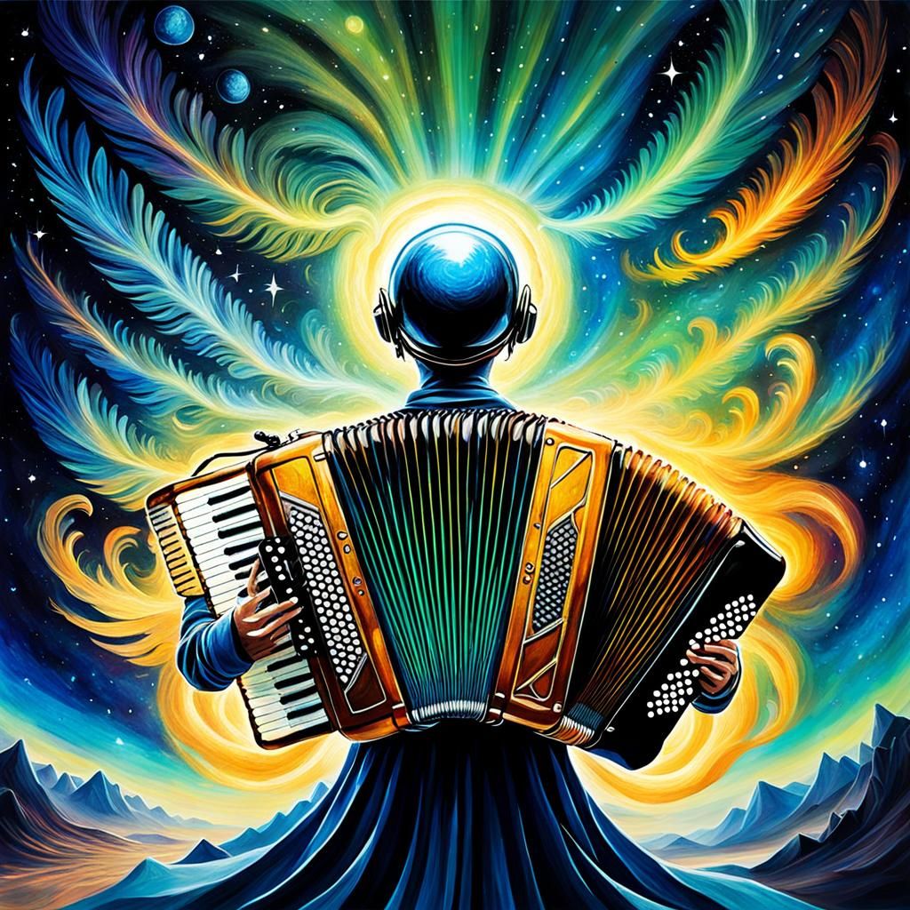 Abstract Astral Alchemy in Amber Air