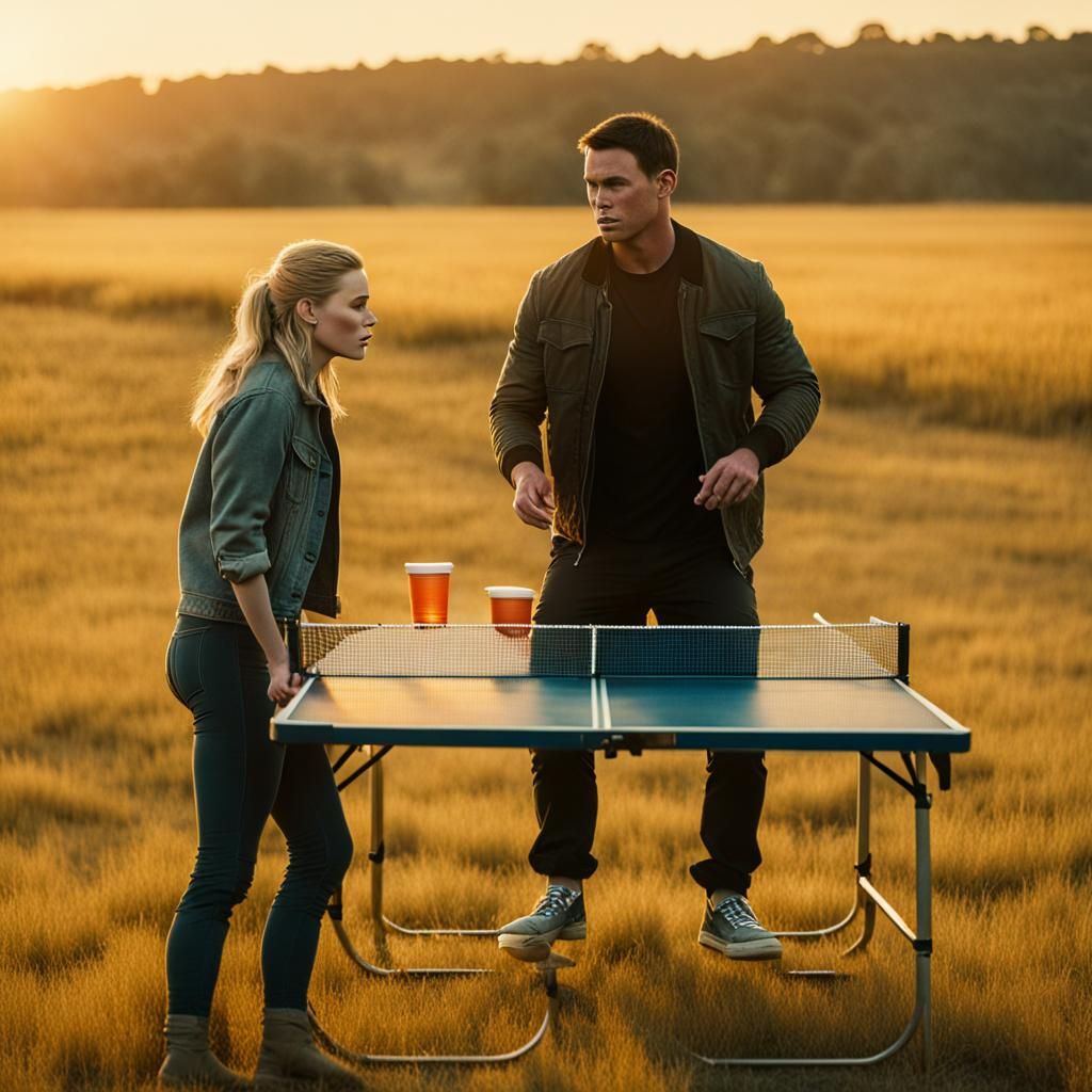 Channing Tatum and Anna Paquin at Beer Pong Sunset