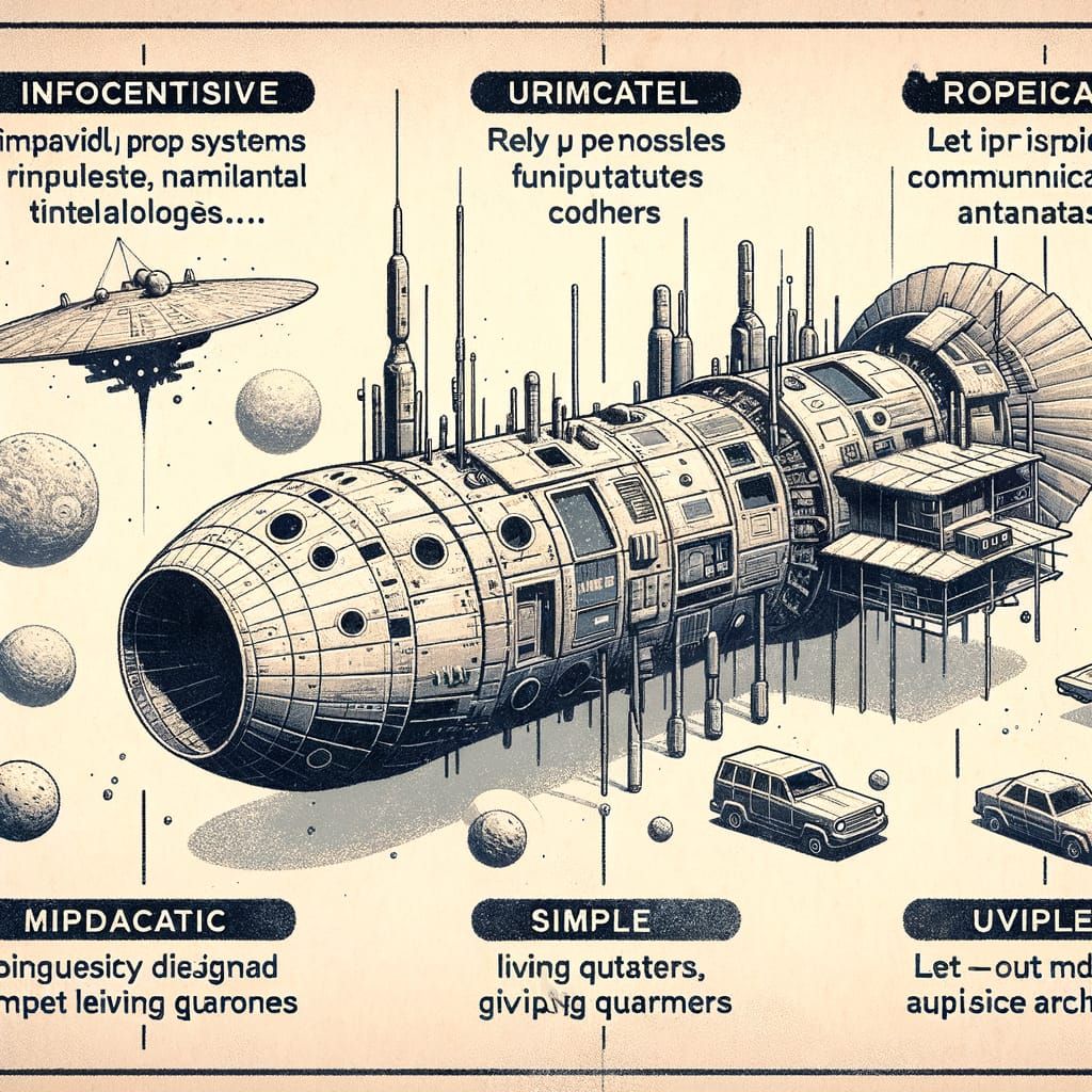 Rustic Spacecraft with Fundamental Technologies