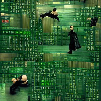 The Matrix: AI Generated Image