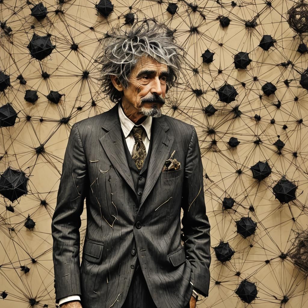 Whimsical Wood Sculpture with Fish, Birds, and Stars