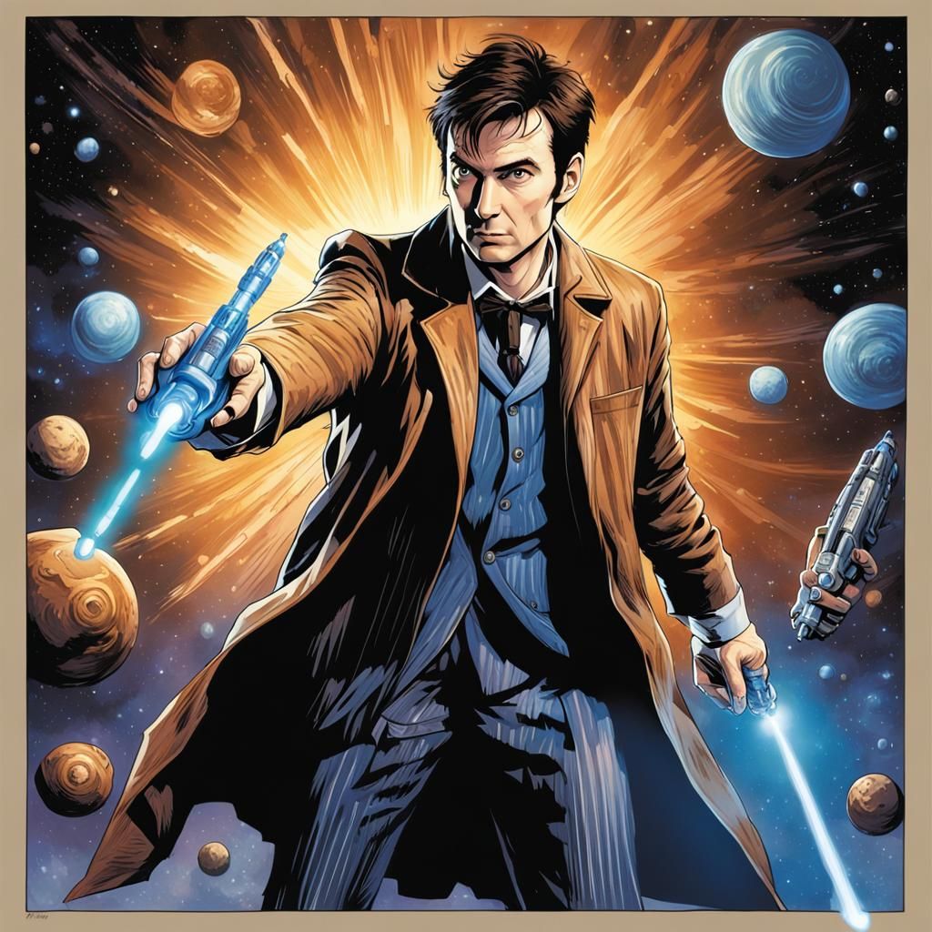 Doctor Who's Tenth Doctor: Comic Book Art