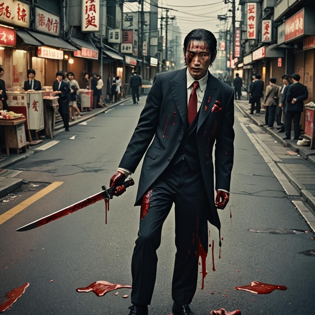Gangster in Japan: Cinematic Film Poster