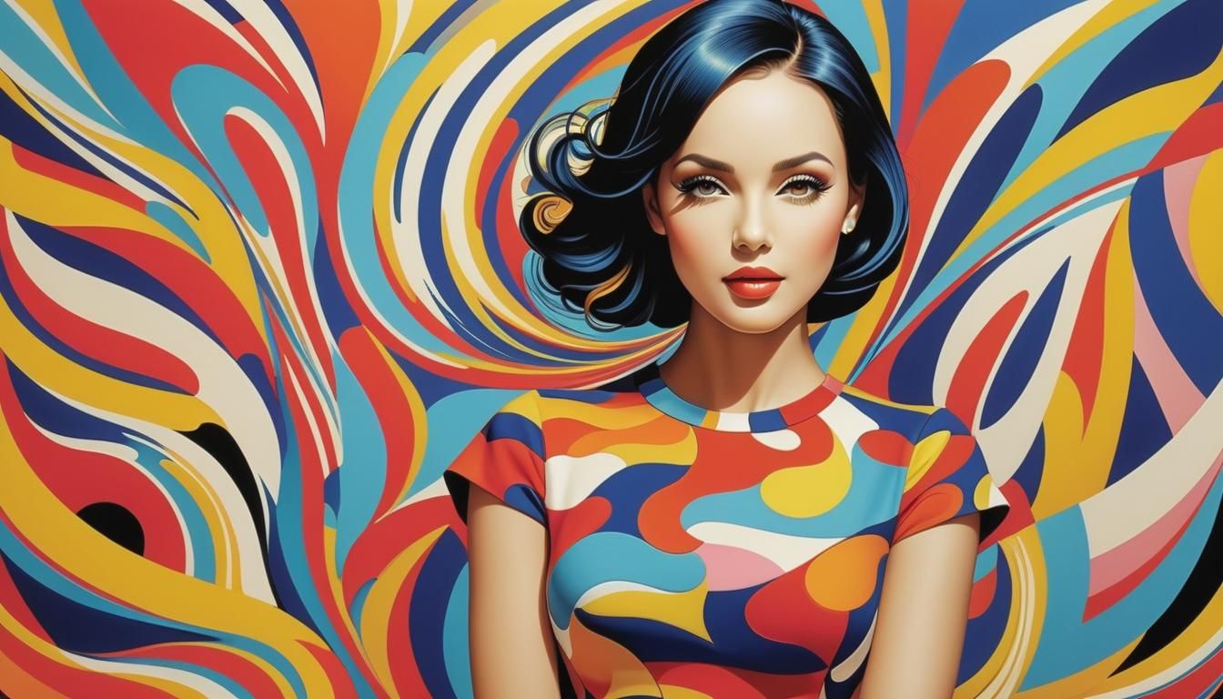 Sunset River Scene in Zentangle Style