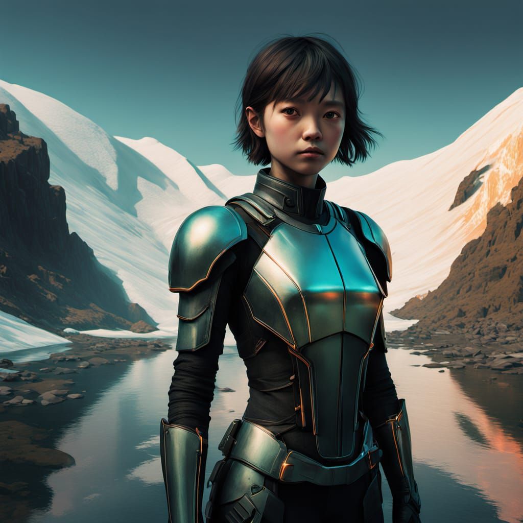 Iridescent Scallop Shells in Hyperrealistic Digital Art