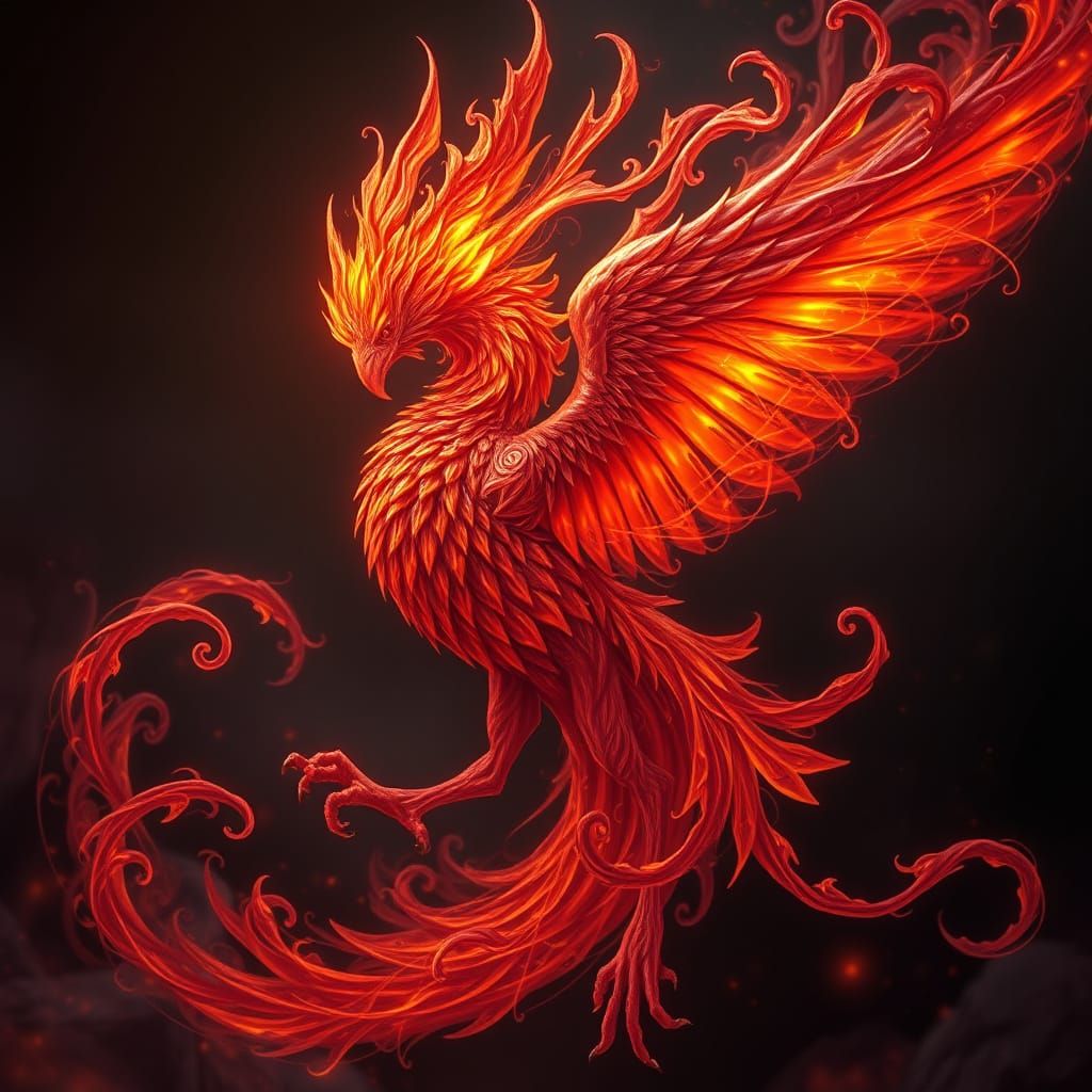 Mystical Fire Jordklode in Vibrant, Detailed Matte Painting