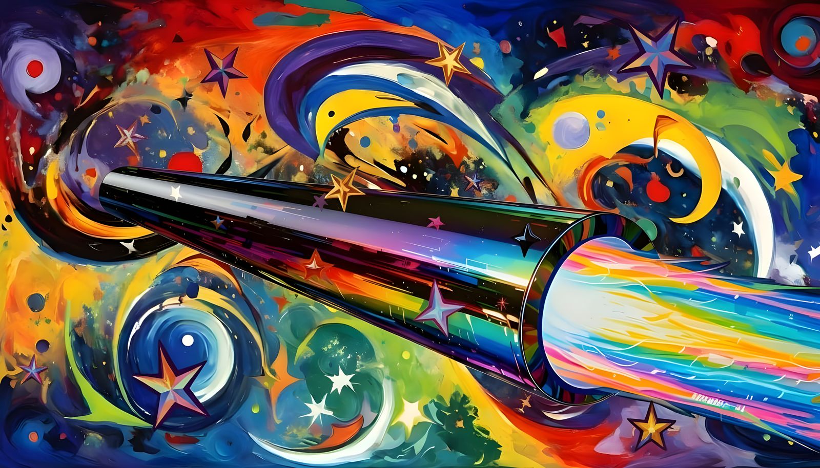 Thick 3D Stars with Enhanced Color Patterns