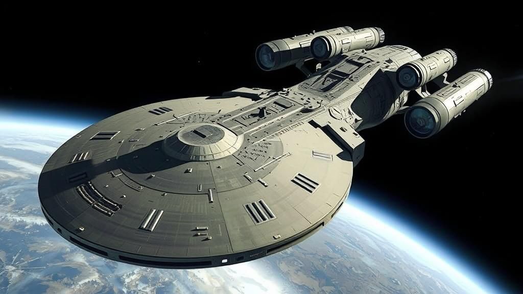 Dreadnought-class space ship of the United Planets Federatio...