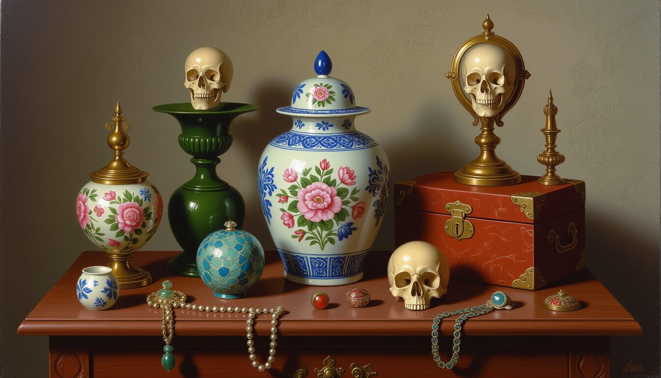 Ominous Still Life with Strange Objects