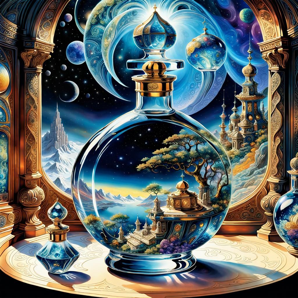 Genie in a Bottle Digital Art