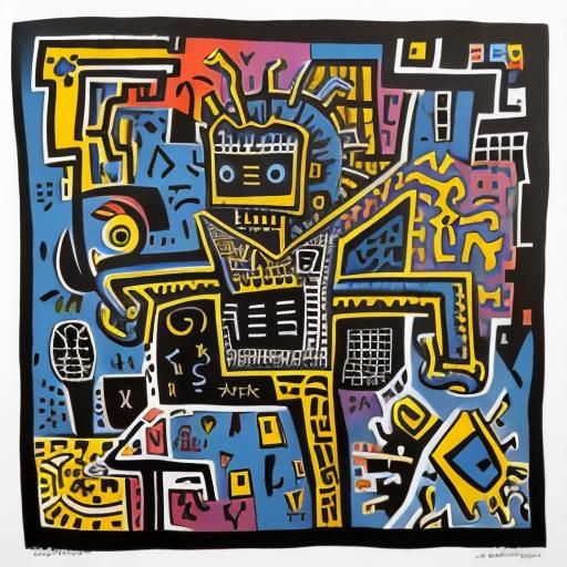 Abstract Robot Art Inspired by Cubism