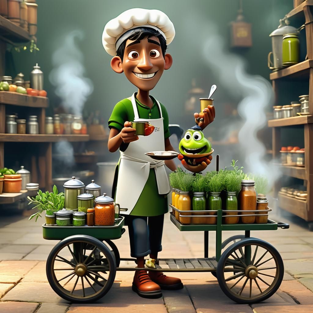 Pixar Style 3D Character: The Emolientero Barranquino