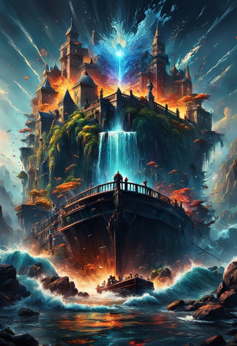 Dramatic Hyperrealistic Image with Vivid Colors