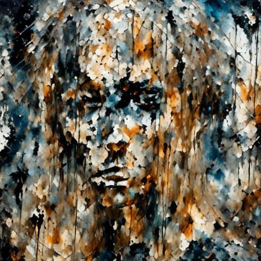 Dark Gothic Impasto Portrait in Stormy Weather