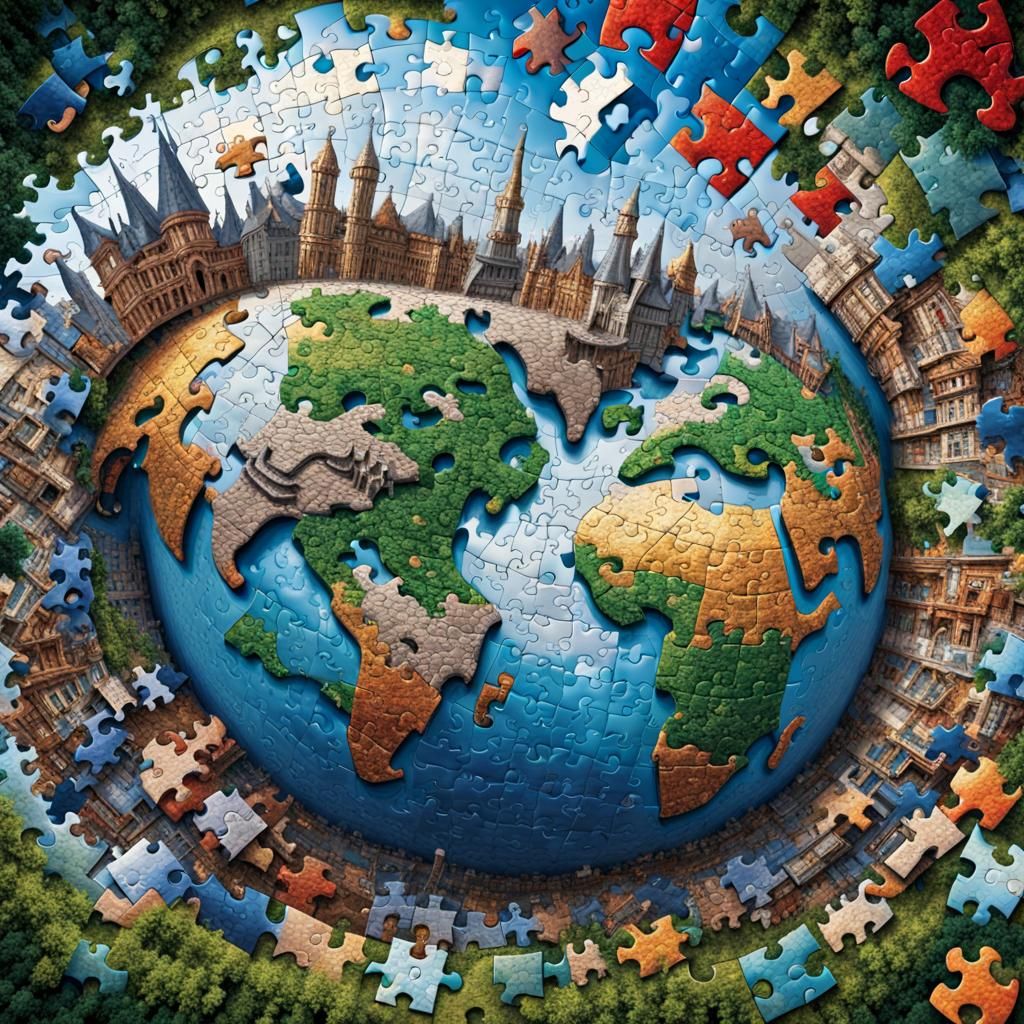 Jigsaw Puzzle World: Intricate and Realistic