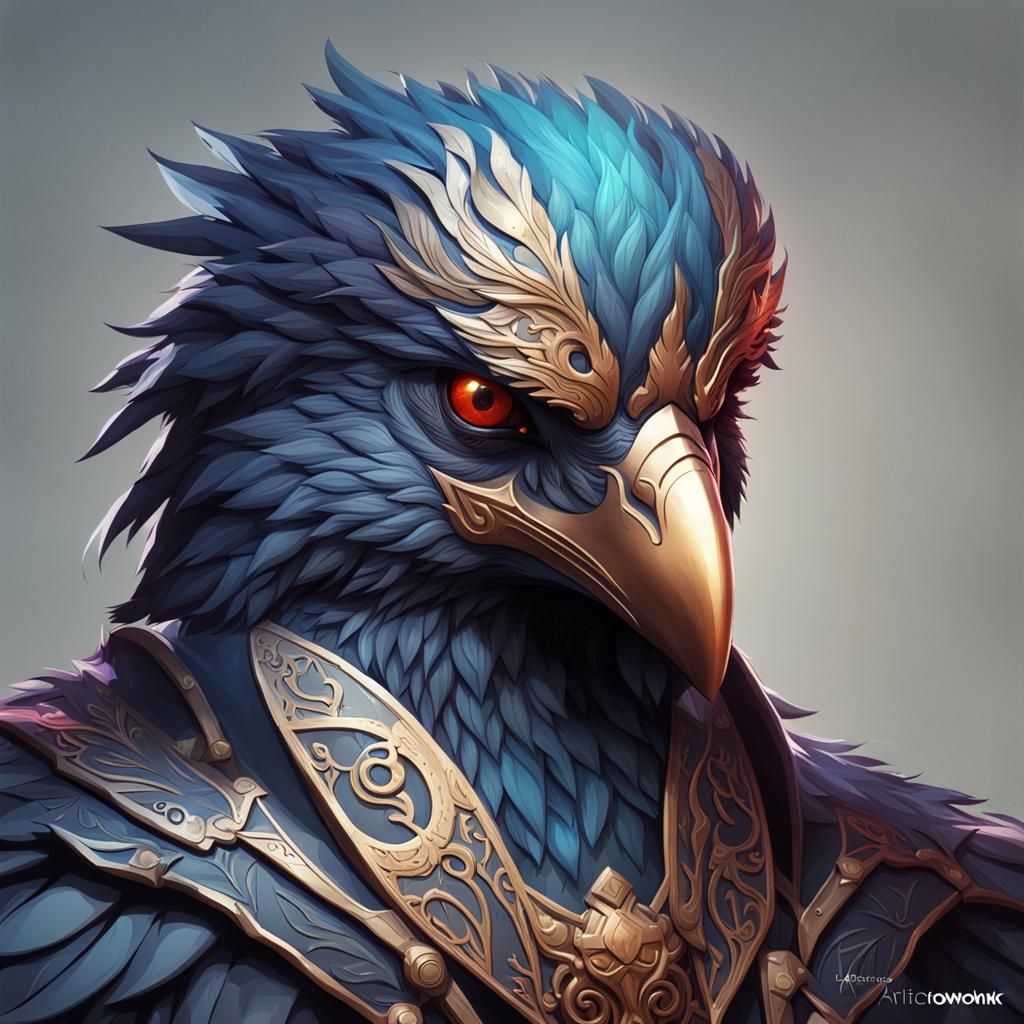 Detailed Portrait Logo Concept Art in Unreal Engine 5