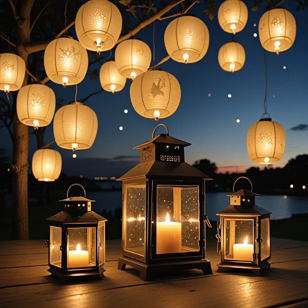 Illuminating Happiness: Candles, Lanterns and Stars