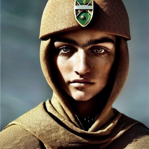 Young Shepherd Portrait in Renaissance Style