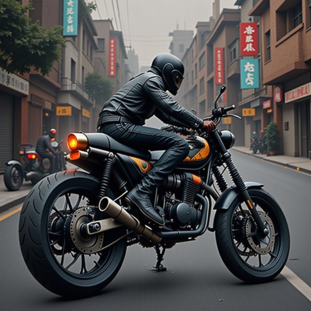 Futuristic Flux Motorcycle Design