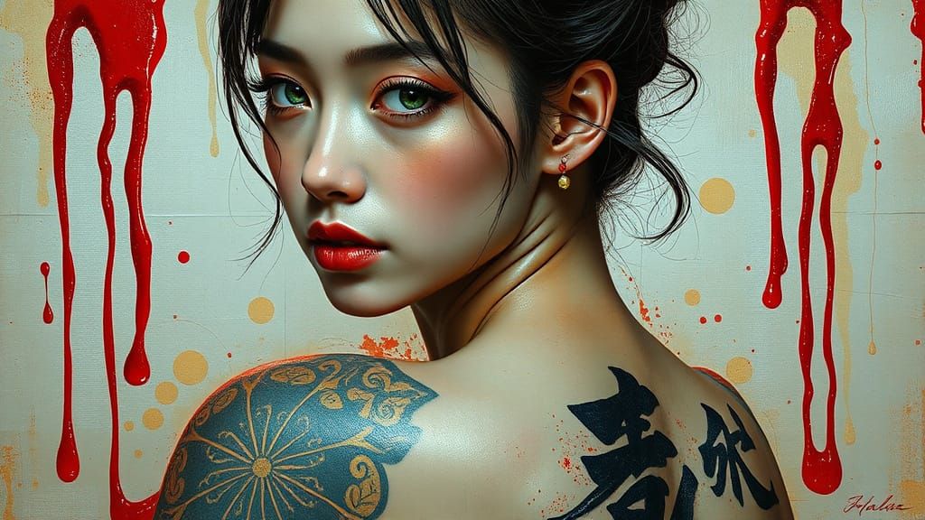 GIRL WITH A GOLD EARING