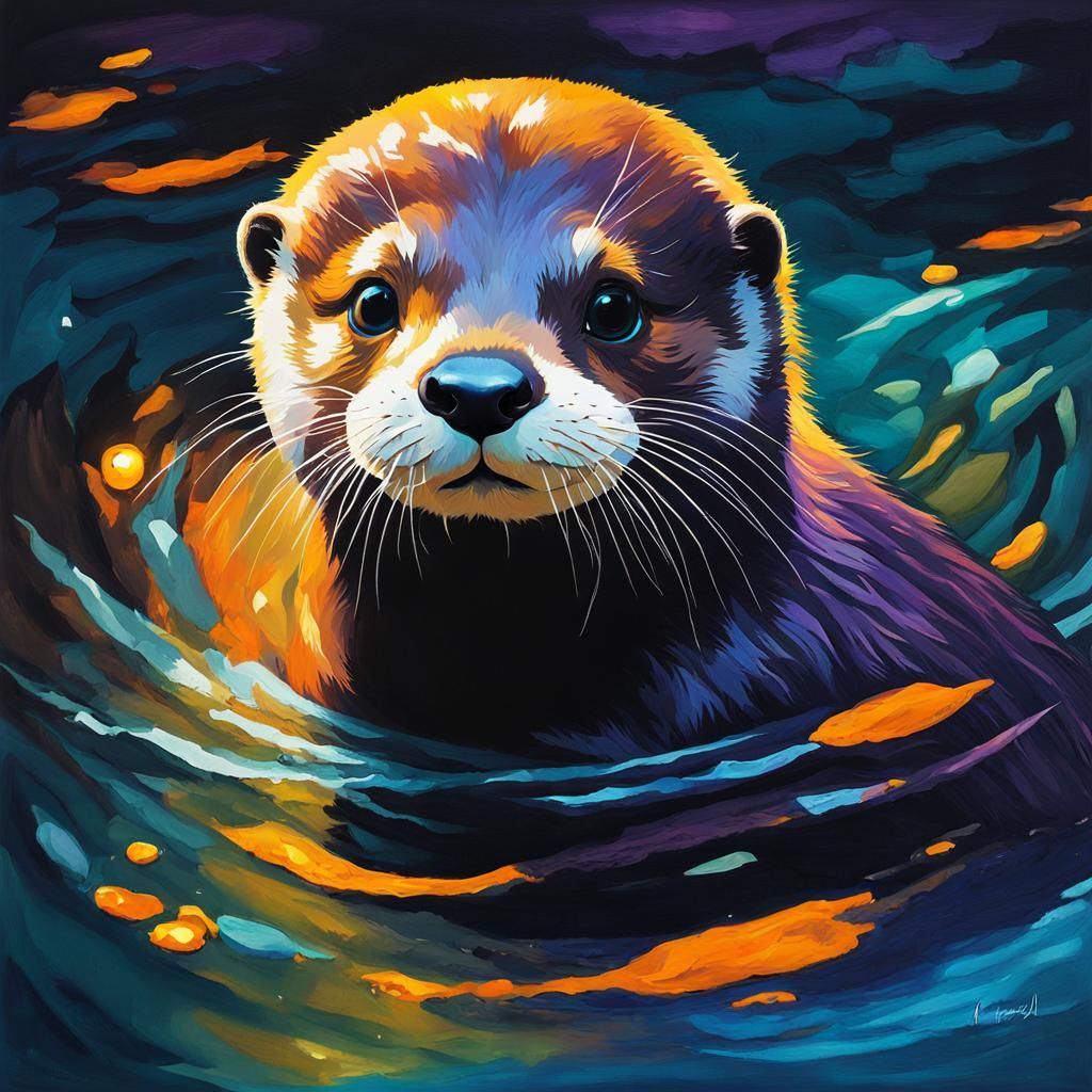 Baby otter