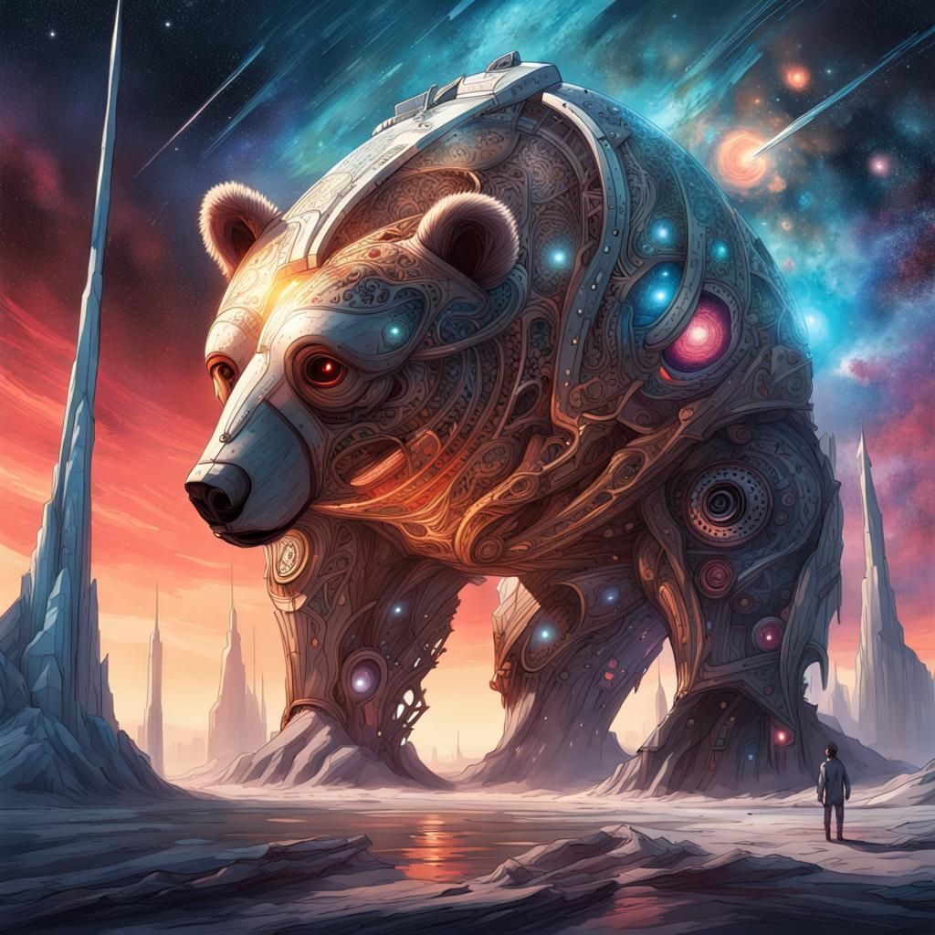 Cosmic Star Bear God Collision in Sci-Fi Horror